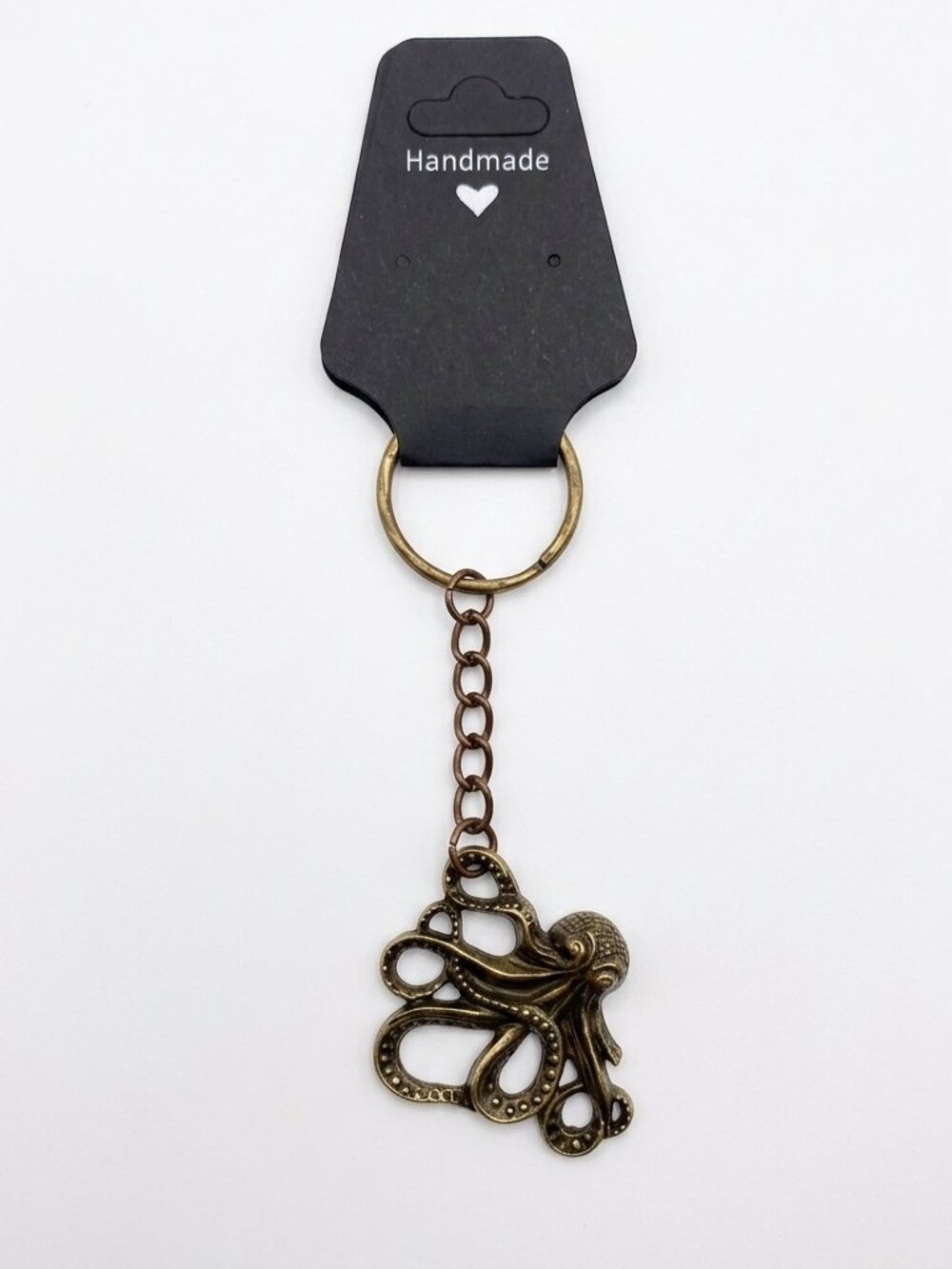 Handmade - Antique laiton Keychain Octopus